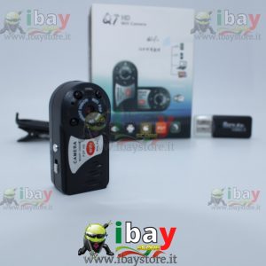 MINI TELECAMERA WIFI HD Q7 SLOT MICRO SD CAMERA SPIONAGGIO CON SENSORE MOVIMENTO