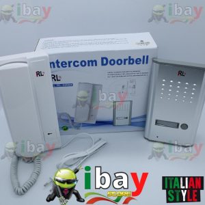 CITOFONO KIT MONOFAMILIARE PULSANTE APRICANCELLO INCASSO