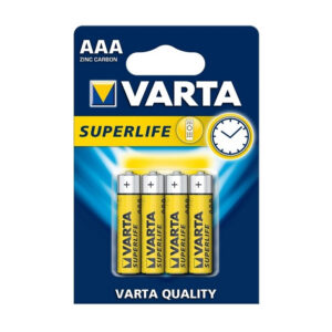 Batteria Ministilo Aaa Zinco Carbone 4pz VARTA R03
