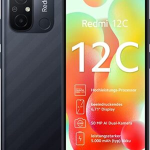 Smartphone XIAOMI Redmi 12c Nfc 3+64gb Duos Graphite Gray Italia