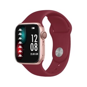 Smartwatch KAPPA KW-P008 Gold Rose Con Cinturino In Silicone Burgundy