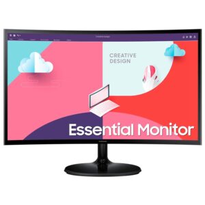 Monitor Led 27'' SAMSUNG Full Hd Curvo Ls27c364eauxen Nero