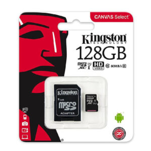 Memory Card Micro Sd/transflash 128gb KINGSTON Classe 10 A1 SDCE/128GB